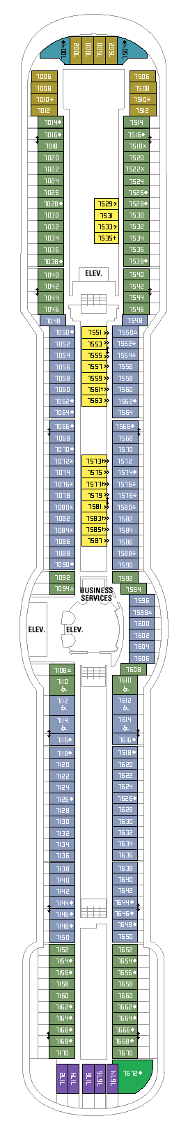 Royal Caribbean - Deck Seven